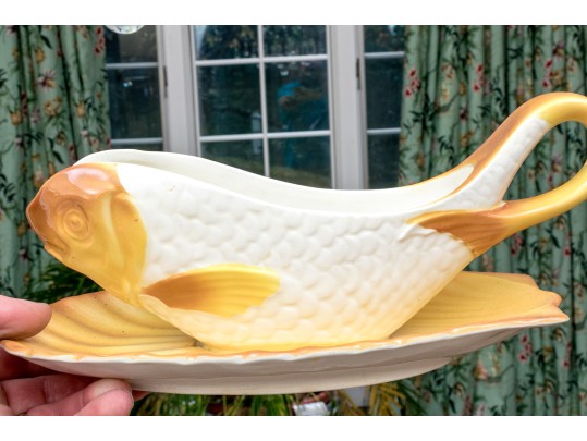 French 14 Piece HBC Ceramic Fish Service