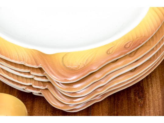 French 14 Piece HBC Ceramic Fish Service