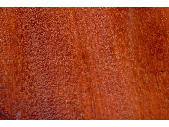 Two Sculptural Brass And Wood Floor Lamps 