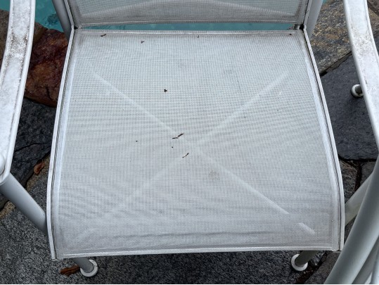 Set Of Six Woodward Aluminum Garden Arm Chairs