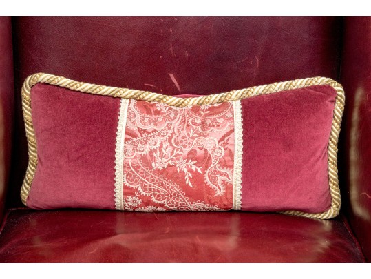 Handsome Beacon Hill Cordovan Leather Wing Chair