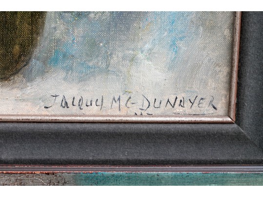 Jacques M.G. Dunnyer (French, 1933-2000) Signed Oil On Canvas, Floral Still Life