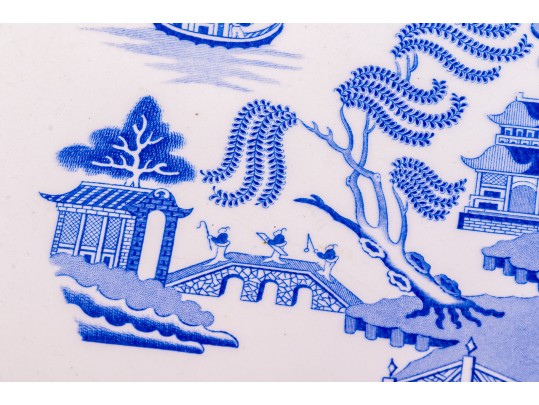 Chinoisserie Transfer Ware Blue And White Assorted Pieces