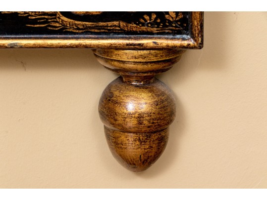 Fabulous Eglomise Chinoisserie Hall Mirror