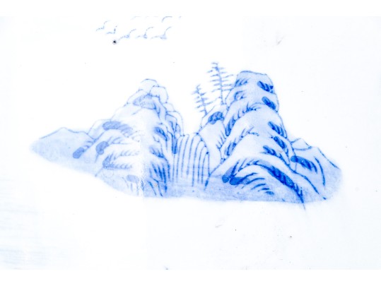 Substantial Chinese Blue And White Porcelain Jardiniere