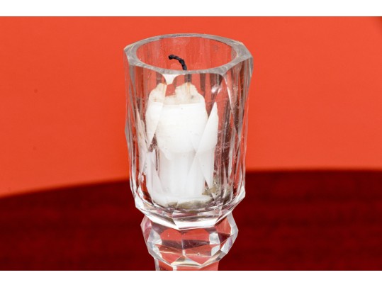 Antique Crystal Candle Holders