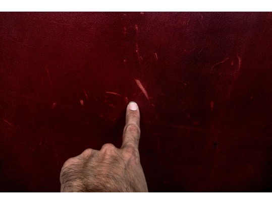 Handsome Beacon Hill Cordovan Leather Wing Chair