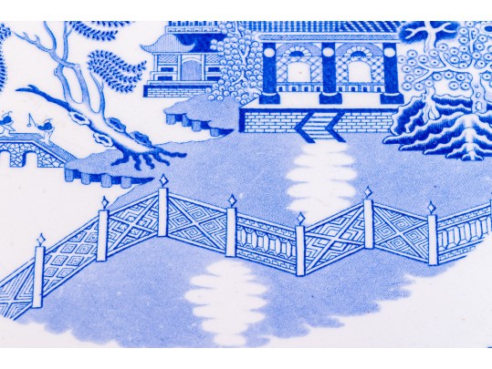 Chinoisserie Transfer Ware Blue And White Assorted Pieces