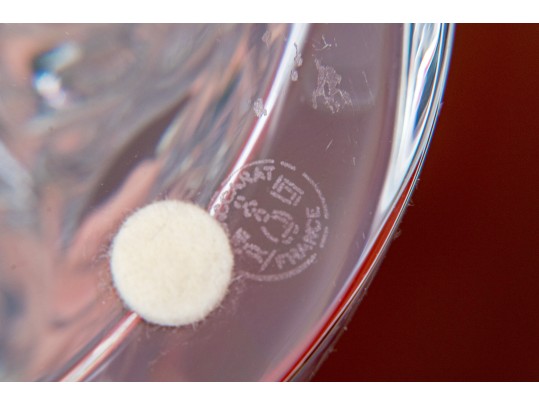 Vintage Baccarat Crystal Tennis Figural Sculpture