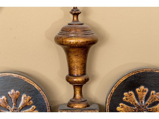 Fabulous Eglomise Chinoisserie Hall Mirror