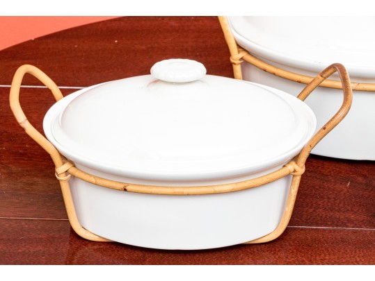 Trio Of Vintage White Arabia Of Finland Tureens