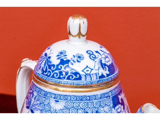 Chinoisserie Transfer Ware Blue And White Assorted Pieces