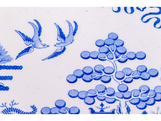 Chinoisserie Transfer Ware Blue And White Assorted Pieces