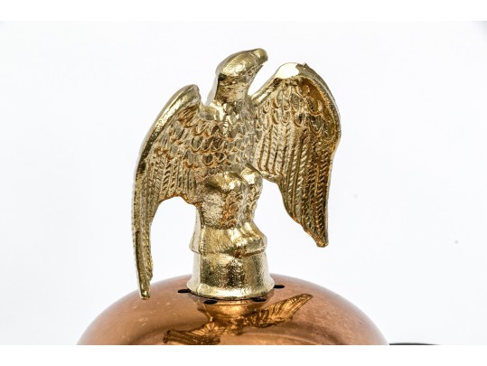 Vintage Italian Riviera Espresso Copper And Brass Machine With Eagle Finial
