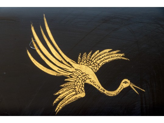 Fabulous Eglomise Chinoisserie Hall Mirror