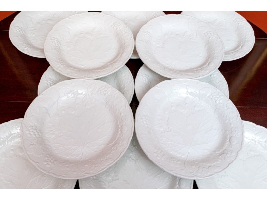 Twelve Burleigh Staffordshire Davenport Strawberry Dishes