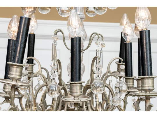 Stunning Antique 12 Light Chandelier