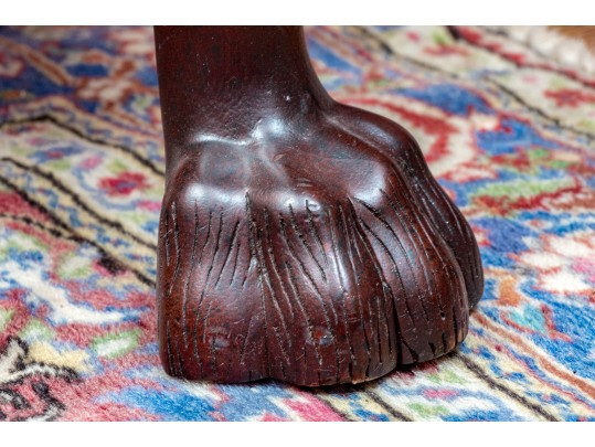 Handsome Beacon Hill Cordovan Leather Wing Chair