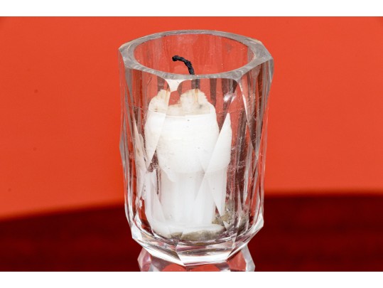 Antique Crystal Candle Holders
