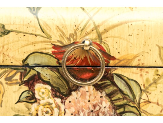 Neoclassical Floral Baseket By Wildwood Accents