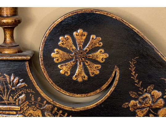 Fabulous Eglomise Chinoisserie Hall Mirror