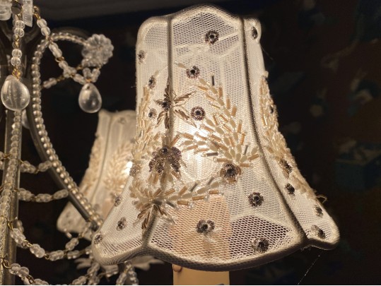 Small Vintage Beaded Chandelier 