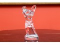 Vintage Baccarat Crystal Tennis Figural Sculpture