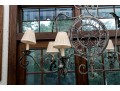 Magnificent Wrought Iron Six Light Chandelier