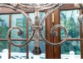 Magnificent Wrought Iron Six Light Chandelier