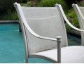 Set Of Six Woodward Aluminum Garden Arm Chairs