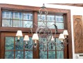 Magnificent Wrought Iron Six Light Chandelier