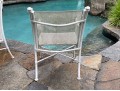 Set Of Six Woodward Aluminum Garden Arm Chairs