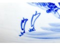 Oversized Vintage Chinese Blue And White Porcelain Tea Pot