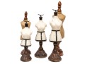 Collection Of Five Ceramic, Papier Mache Busts On Wood Stands