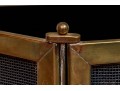 Vintage Brass Fire Screen & Tools