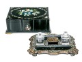 Antique Mother-of-Pearl Ink Stand And Jewelry Box