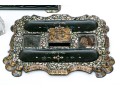 Antique Mother-of-Pearl Ink Stand And Jewelry Box