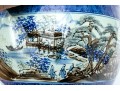 Stunning Japanese Underglaze Blue And Painted Porcelain Jardiniere
