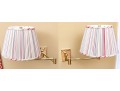 Pair Of Adjustable-Arm Brass Wall Sconces