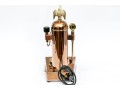Vintage Italian Riviera Espresso Copper And Brass Machine With Eagle Finial