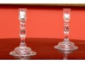 Antique Crystal Candle Holders