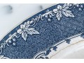 Massive English Transfer Ware Blue And White Serving Platter