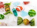 Wonderful Collection Of 15 Venetian Handblown Glass Faux Candy