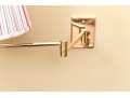 Pair Of Adjustable-Arm Brass Wall Sconces