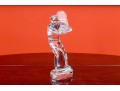 Vintage Baccarat Crystal Tennis Figural Sculpture