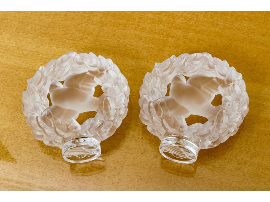 Three Pieces Of French Lalique Crystal