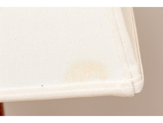 Pair Of Stately Carved Red Marble Table Lamps