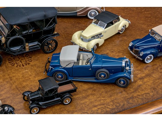 Collection Of Vintage Die-Cast Toy Cars, Mostly Franklin Mint