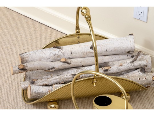 Timeless Brass Fireplace Set