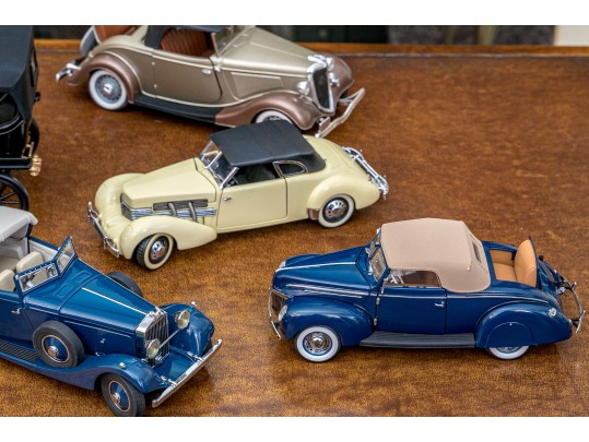 Collection Of Vintage Die-Cast Toy Cars, Mostly Franklin Mint